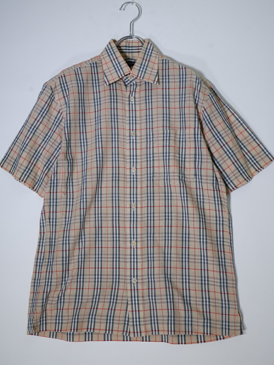 vintage BURBERRY 半袖シャツ 楽天市場】BURBERRY バーバリー Vintage Check Panel Cotton T