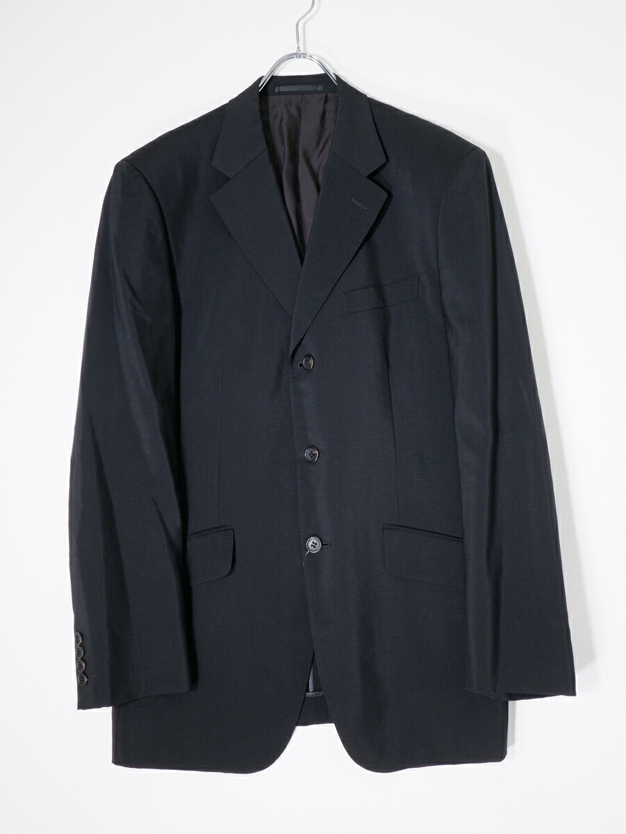 【百貨店SALE継続期間中尖んがり5倍!】Paul Smith Collection極点スミス 寄せ合わせ 馬鹿でかい大きさ 日本製ウールモヘヤ 3Bテーラードジャケット【MJKA80918】【黒いこと】【XL】【中古】【沖縄.離島以外 貨物輸送無料】【DM260210】