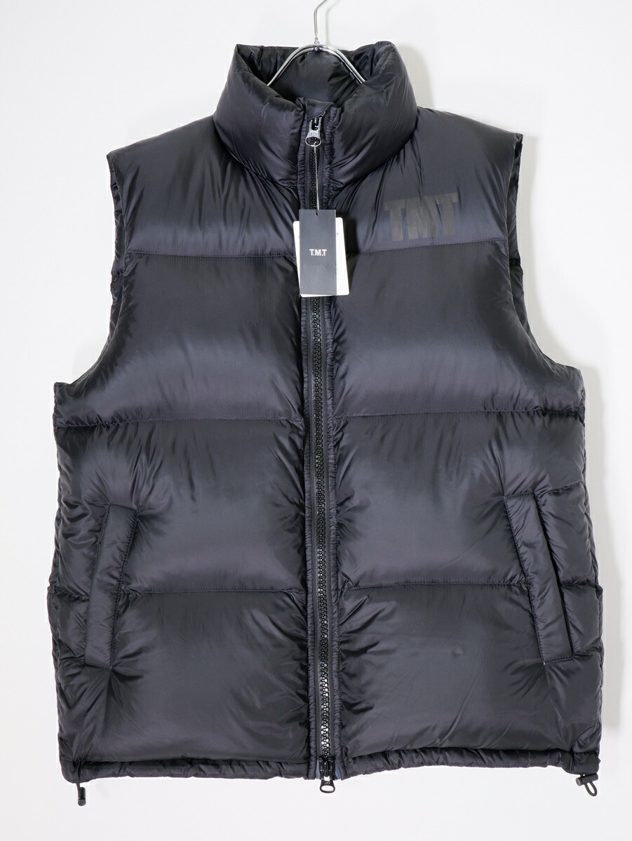 TMTティーエムティー 2023AW NYLON DOWN VESTナイロン 落ち込む限りない新品【MJKA80619】【黒いこと】【L】【未当て嵌める】【沖縄.離島以外 貨物輸送無料】【DM260113 】