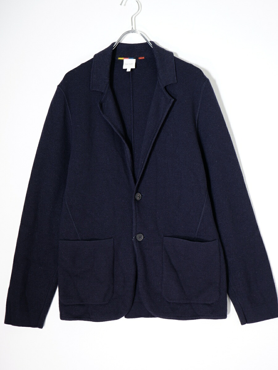 Paul Smithポールスミス ウールニット 2Bテーラードジャケット【MJKA81620】【ネイビー】【M】【中古】【沖縄.離島以外 送料無料】【DM260512】｜ブランド古着の買取販売 渋谷FILT 10,198円
