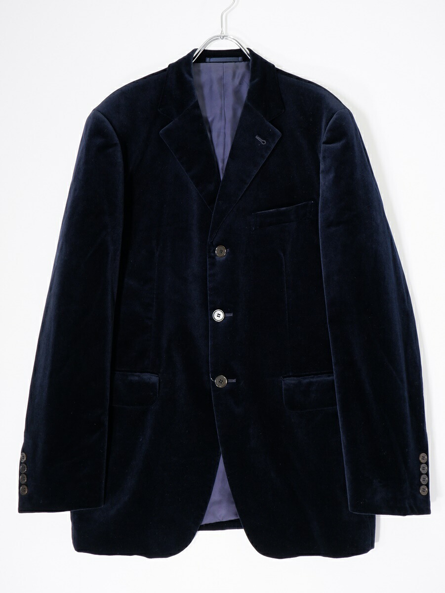 PAUL SMITH LONDONポールスミス ロンドン NIEDIECK VELVET ベルベット ベロアテーラードジャケット【MJKA79322】【ネイビー】【XL】【中古】【沖縄.離島以外 送料無料】【DM250902】|ブランド古着の買取販売 渋谷FILT