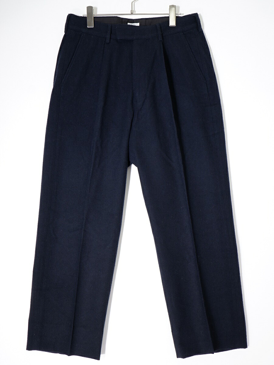 PHIGVEL MAKERS & Co.フィグベル MIL WOOL TROUSERSミリタリー ウール トラウザーズ パンツ【MPTA78122】【濃紺】【2】【中古】【沖縄.離島以外 送料無料】【DM250505】