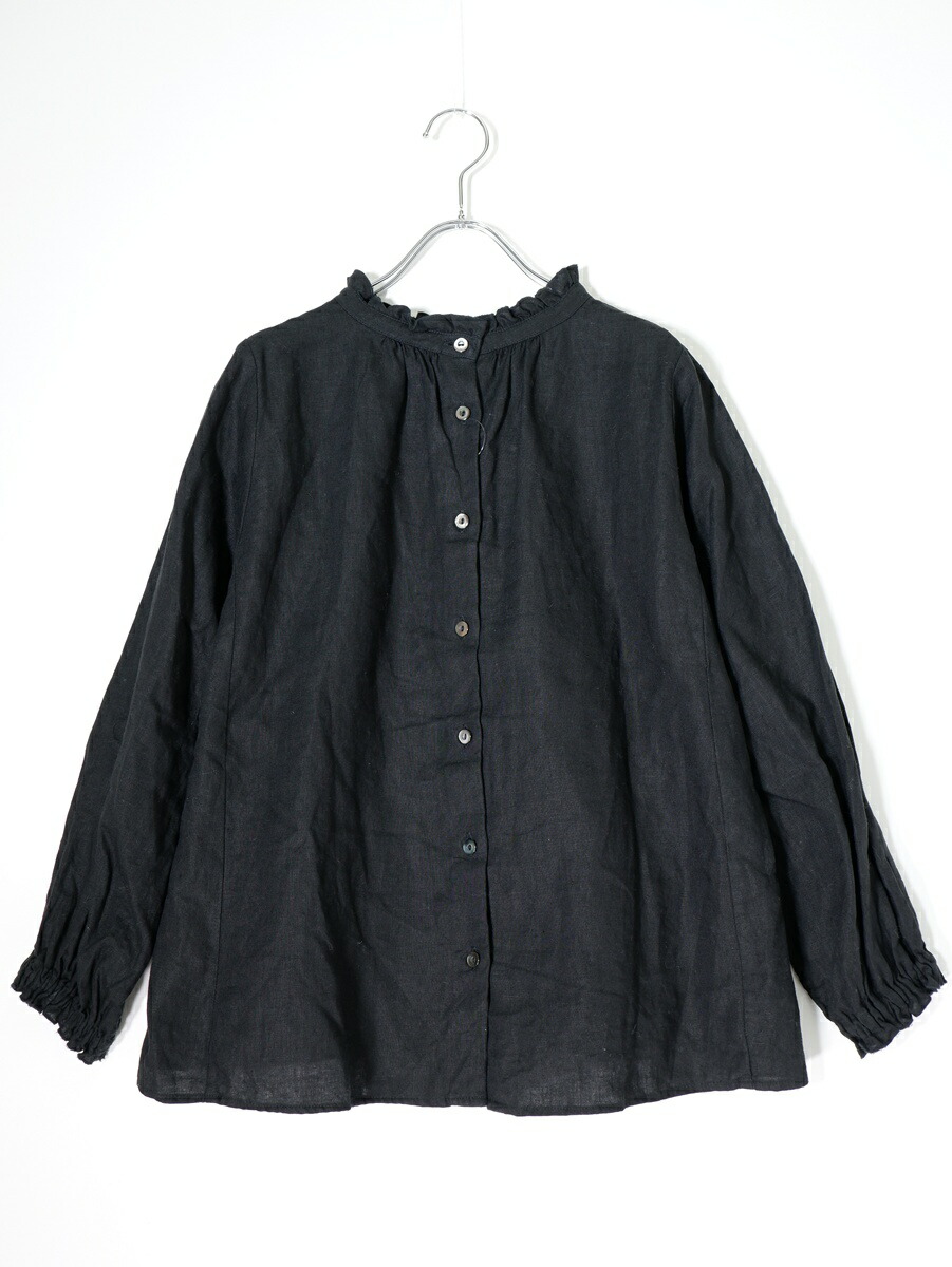 nest robeネスト衣装 リネンスタンドフリルブラウス 前後2WAY【LSHA81623】【黒いこと】【F】【中古】【沖縄.離島以外 貨物輸送無料】【DM260505】