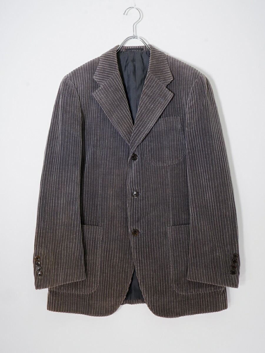 BURBERRY LONDONバーバリー ロンドン コットンカシミヤ 太畝コーデュロイ3Bテーラードジャケット【MJKA76725】【グレー系】【46】【中古】【沖縄.離島以外 送料無料】【DM241218】｜ブランド古着の買取販売 渋谷FILT