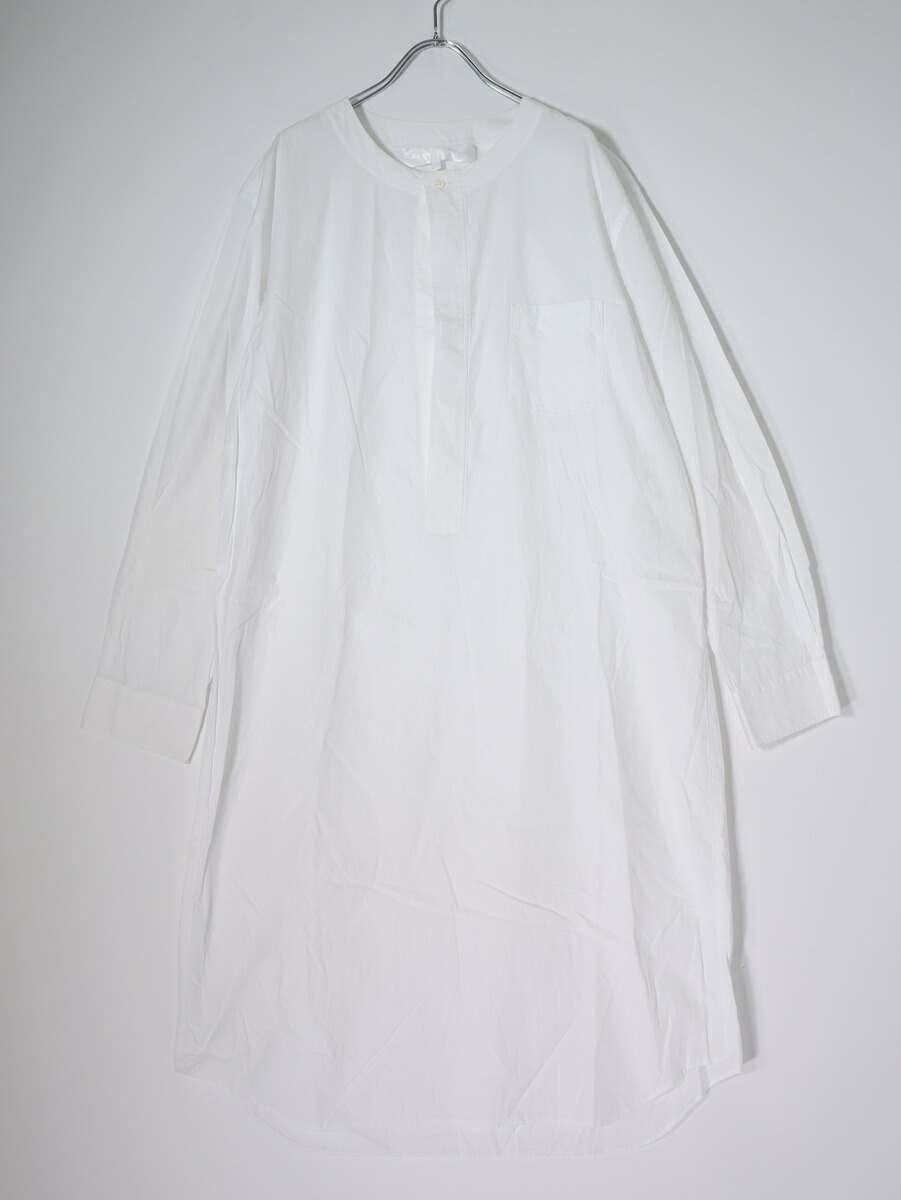 【百貨店SALE継続期間中尖んがり5倍!】TAO COMME des GARCONSタオ コムデ給仕 2023SS ノーカラープルオーバーコットンシャツワンピース【LOPA81626】【白いこと】【M】【中古】【沖縄.離島以外 貨物輸送無料】【DM260602】