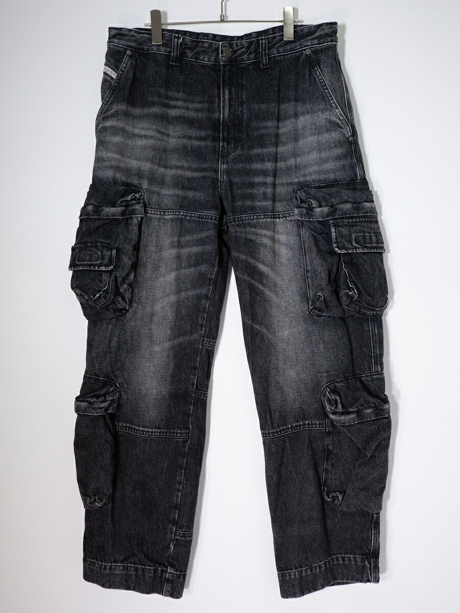 DIESELディーゼル D-FISH-CARGO-S A13088ブラック デニムカーゴパンツ【MDNA81227】【ブラック】【32】【中古】【沖縄.離島以外 送料無料】【DM260324】 22,484円