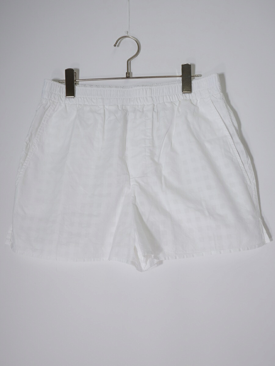AMI Parisアミ パリス ホワイト コットン ラージフィット ショートパンツ【MHPA79128】【ホワイト】【M】【中古】【沖縄.離島以外 送料無料】【DM250819】