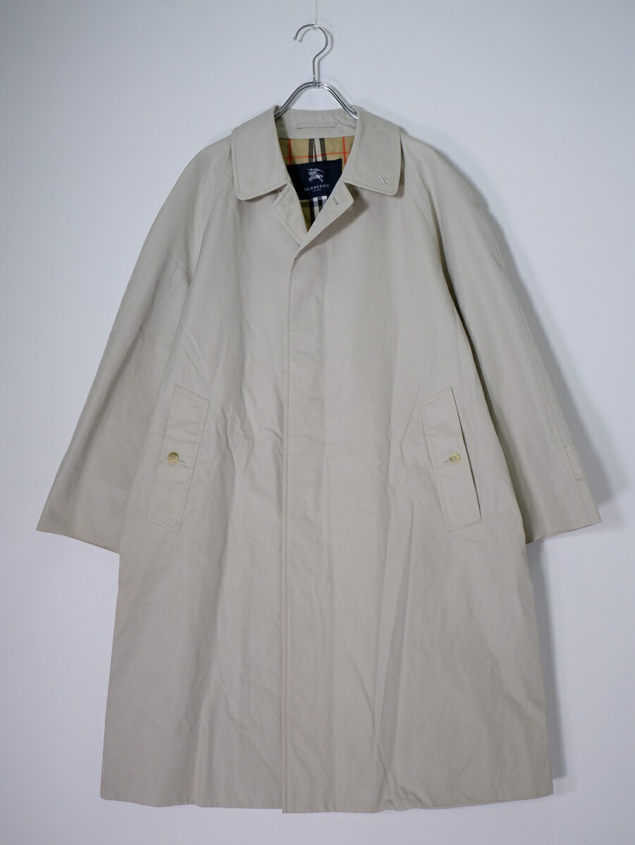 BURBERRY LONDONバーバリー ロンドン 日本製 裏地ノバチェック コットンステンカラーコート【MCTA79630】【ベージュカーキ系】【90-165-4】【中古】【沖縄.離島以外 送料無料】【DM251125】