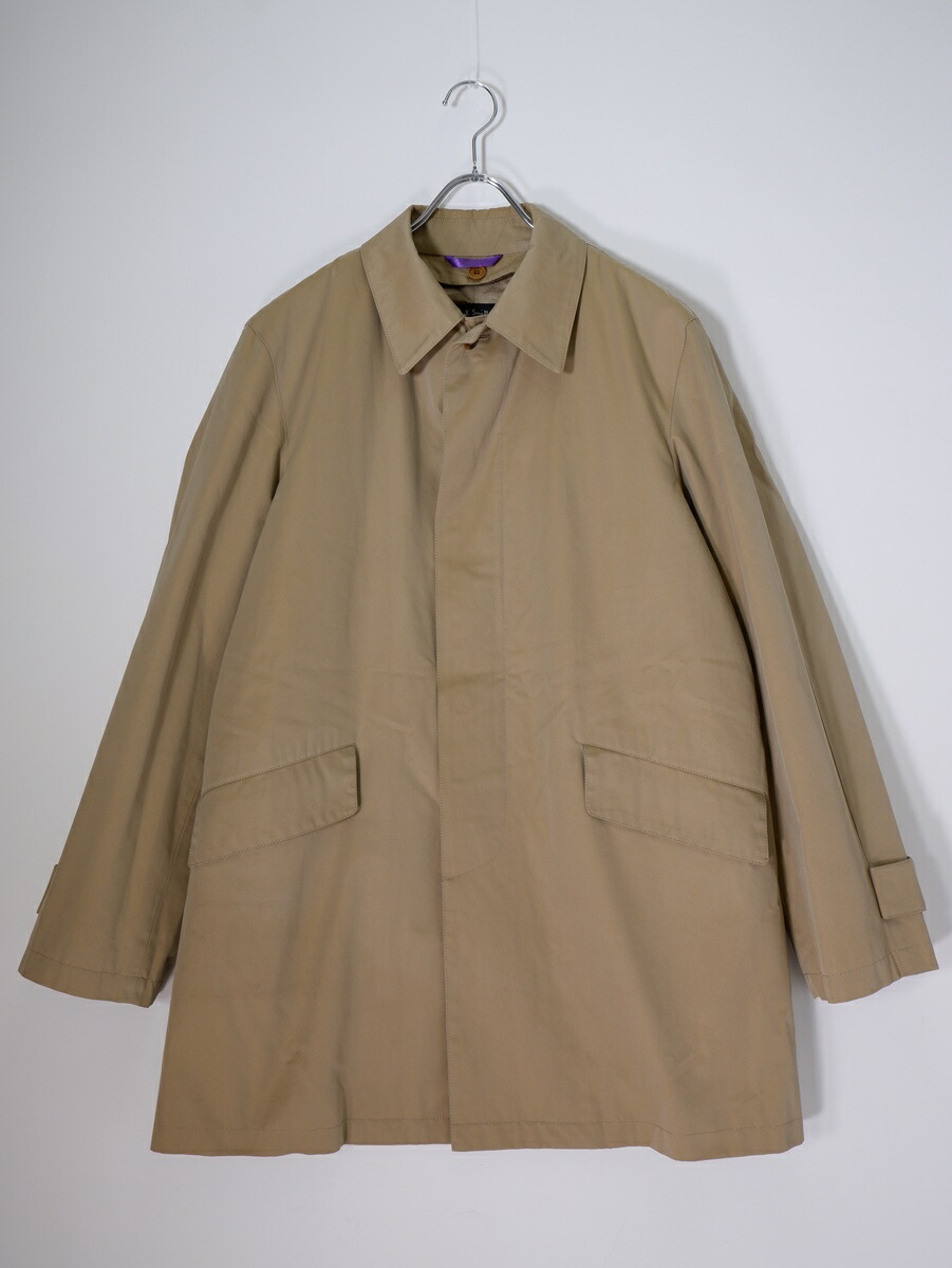 Paul Smith Collection極点スミス 寄せ合わせ 日本製 キルティング中綿ラインドライヴ付 コットンステンカラーコート【MCTA80731】【ベージュ】【XL】【中古】【沖縄.離島以外 貨物輸送無料】【DM260120】