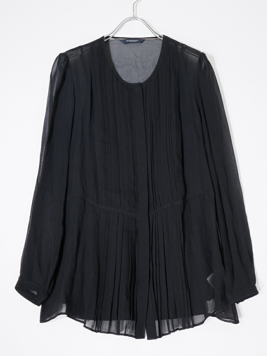 BURBERRYLondon  シルクブラウス  黒 BURBERRYLondon シルクブラウス 黒
