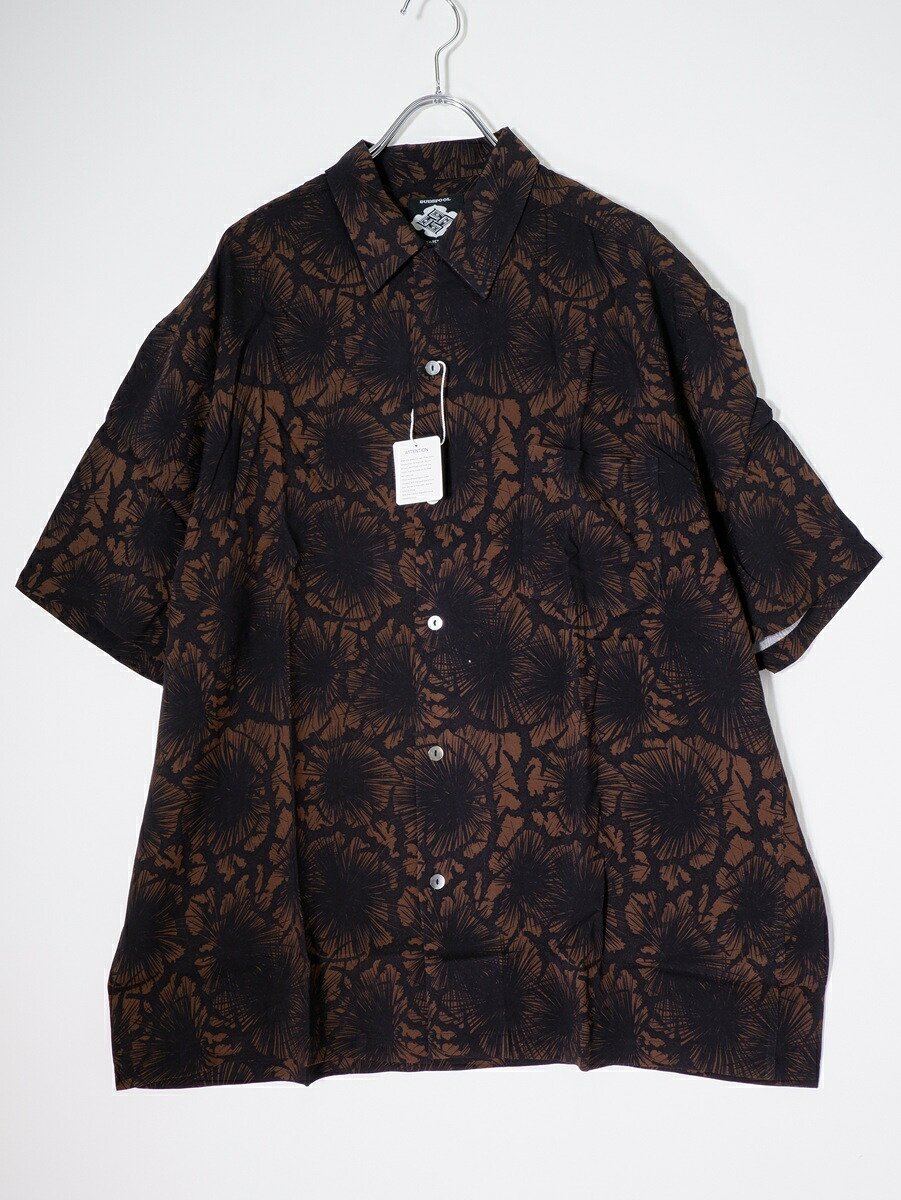 GAKKINガッキン 松煙墨 HAWAIIAN SHIRT BROWN半袖ハワイアンシャツ未使用品【MSHA81333】【BROWN】【XL】【未使用】【沖縄.離島以外 送料無料】【DM260331】 26,690円