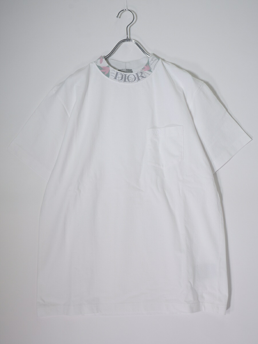 DIORディオール 2023SS MOCKNECK LOGO T-SHIRTモックネック ロゴTシャツ38DJ644A0554【MTSA81233】【ホワイト】【L】【中古】【沖縄.離島以外 送料無料】【DM260324】｜ブランド古着の買取販売 渋谷FILT