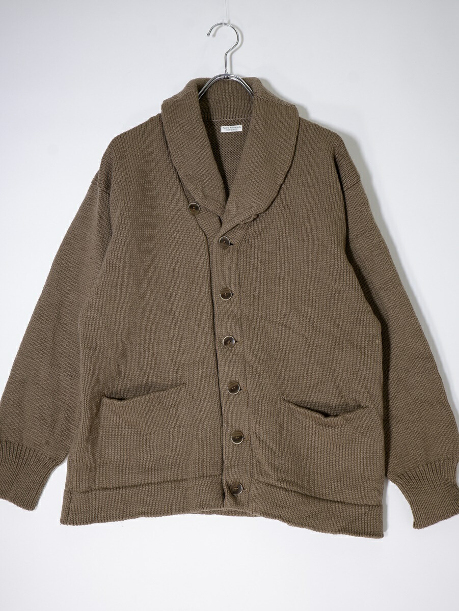 PHIGVEL GOODMAN'S ショールカラー コットンニット カーディガン PHIGVEL GOODMAN'S ショールカラー コットンニット カーディガン