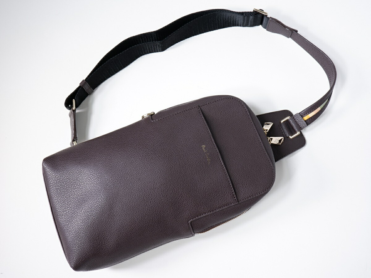 最終お値下げ‼️Paul Smith ポールスミス ボディバッグ レザー斜め掛け Paul Smith ポール・スミス ロゴ ボディバッグ レザー