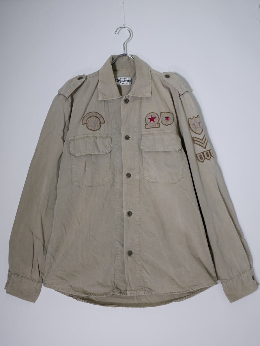 ★新品、未使用！大人気HYSTERIC GLAMOUR ミリタリーワークシャツ 中古・古着通販】Hysteric Glamour (ヒステリックグラマー) AMPLIFIED