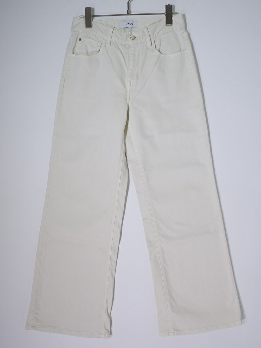 Healthy denimヘルシーデニム Quicheキッシュ ジーンズズボン下 太陽フレアジーンズ【LDNA82045】【象牙色】【W23】【中古】【沖縄.離島以外 貨物輸送無料】【DM260519】