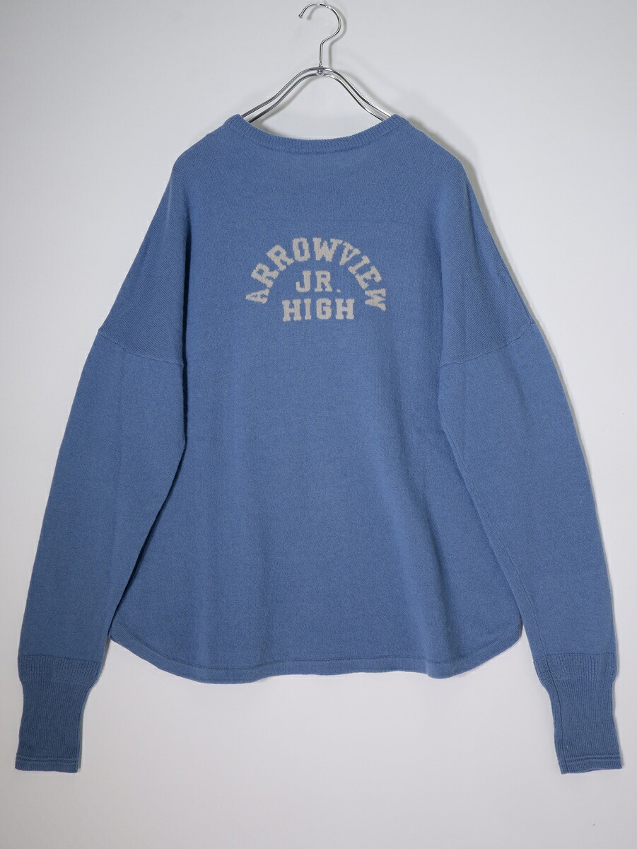 GOOD GRIEF!グッドグリーフ L'Appartementアパルトモン購入2021年Cashmere Logo Knit Pulloverカシミヤロゴニットプルオーバー【LKNA81345】【ブルー】【フリー】【中古】【沖縄.離島以外 送料無料】【DM260331】