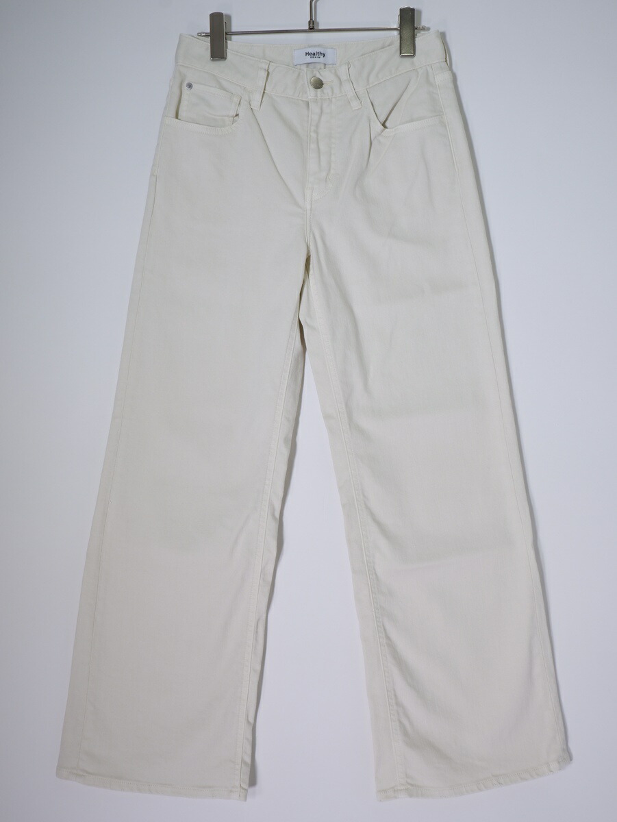 Healthy denimヘルシーデニム Quicheキッシュ ジーンズズボン下 太陽フレアジーンズ【LDNA82046】【象牙色】【W23】【中古】【沖縄.離島以外 貨物輸送無料】【DM260519】