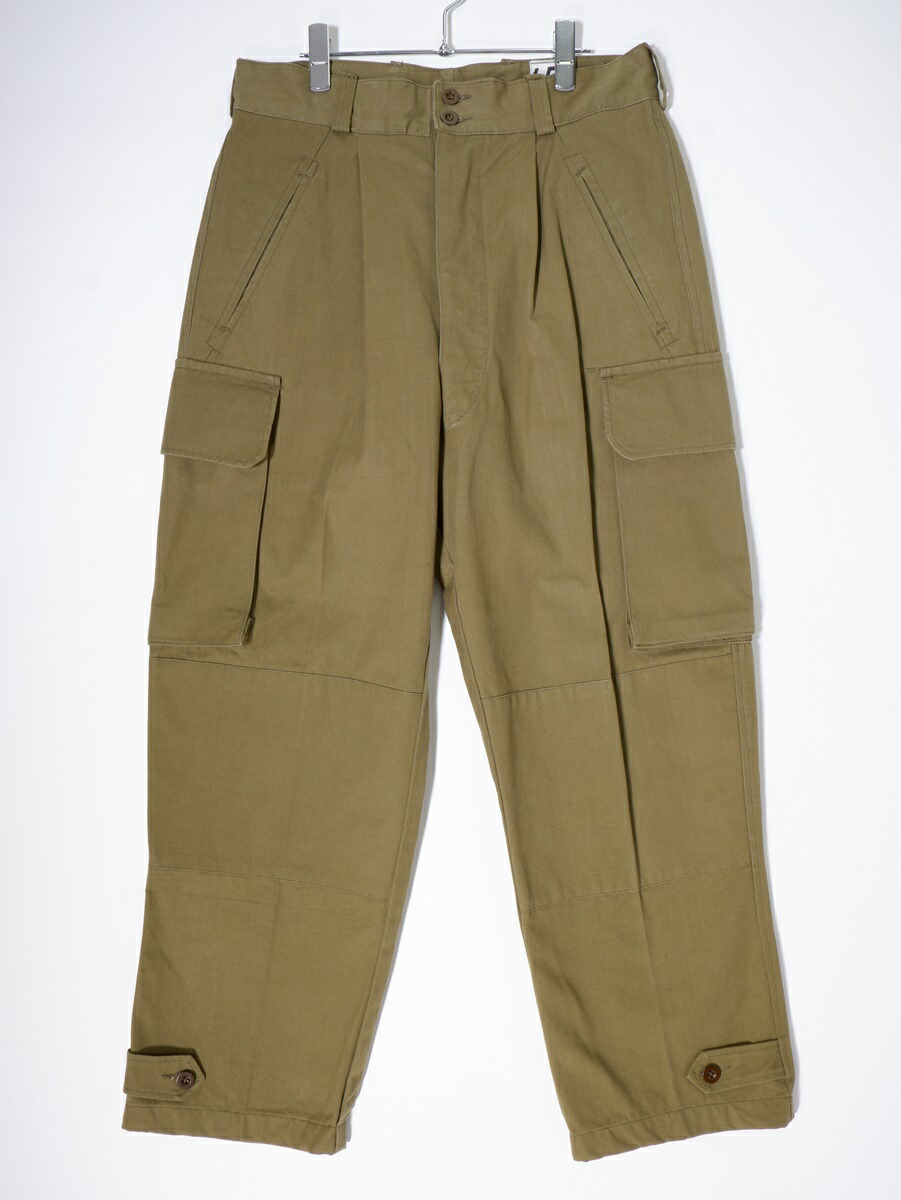 希少　フランス軍　M47 カーゴパンツ　フレンチアーミー 27サイズ　ミリタリー MILITARY 希少 実物 USED フランス軍 M-47 カーゴパンツ 前期型