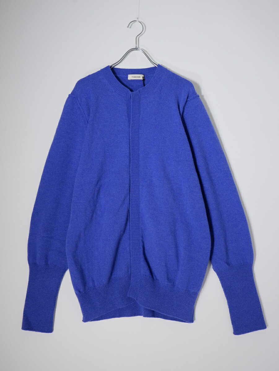 T/SEHNEティーセーヌ 2023AW REVERSIBLE STRAP-DETAIL CARDIGANカーディガン新品【MKNA79151】【VIOLET】【48】【未使用】【沖縄.離島以外 送料無料】【DM250826】