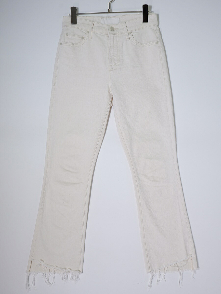 MOTHERマザー MUSE de Deuxieme Classe購入 NATURAL INSIDER CROP ナチュラルインサイダークロップデニムパンツ【LDNA81052】【オフホワイト(生成り)】【25】【中古】【沖縄.離島以外 送料無料】【DM260303】