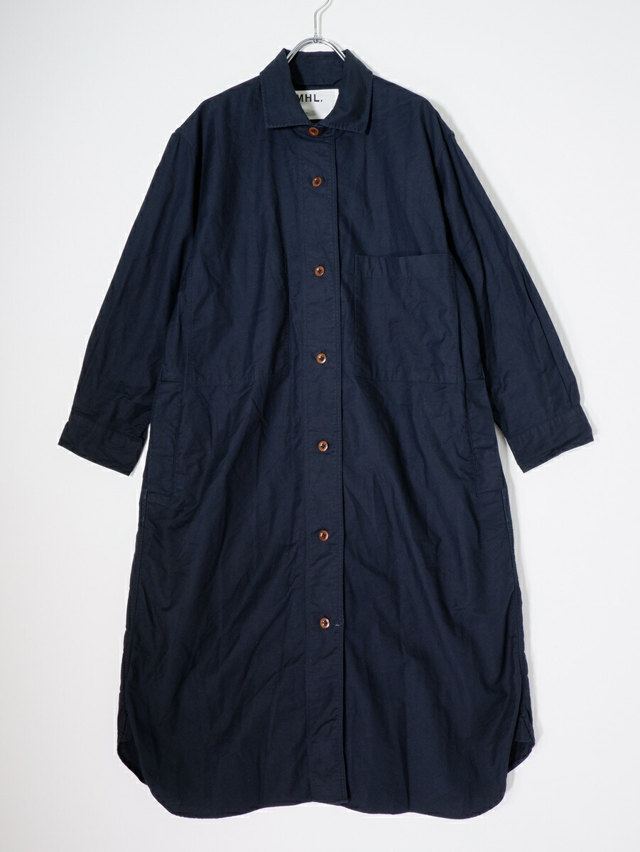 【百貨店SALE継続期間中尖んがり5倍!】MHL.エムエイチエルMARGARET HOWELLマーガレットハウエル COTTON OXFORD DRESS 綿織物オックスフォードお召しもの 衣装【LOPA81353】【米国海軍】【1】【中古】【沖縄.離島以外 貨物輸送無料】【DM260331】