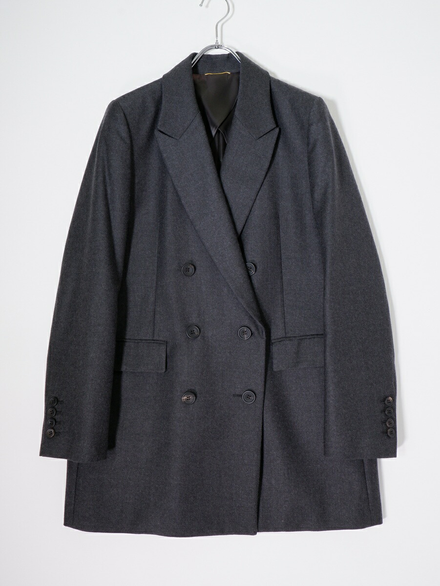 【百貨店SALE継続期間中尖んがり5倍!】MUSE de Deuxieme Classeムーサ ドゥ ドゥーズィエムクラス 2020AW relax 上衣(ALFRED BROWN社 綿ネル羊毛出どころ)【LJKA81754】【薄墨色】【無償性】【中古】【沖縄.離島以外 貨物輸送無料】【DM260505】