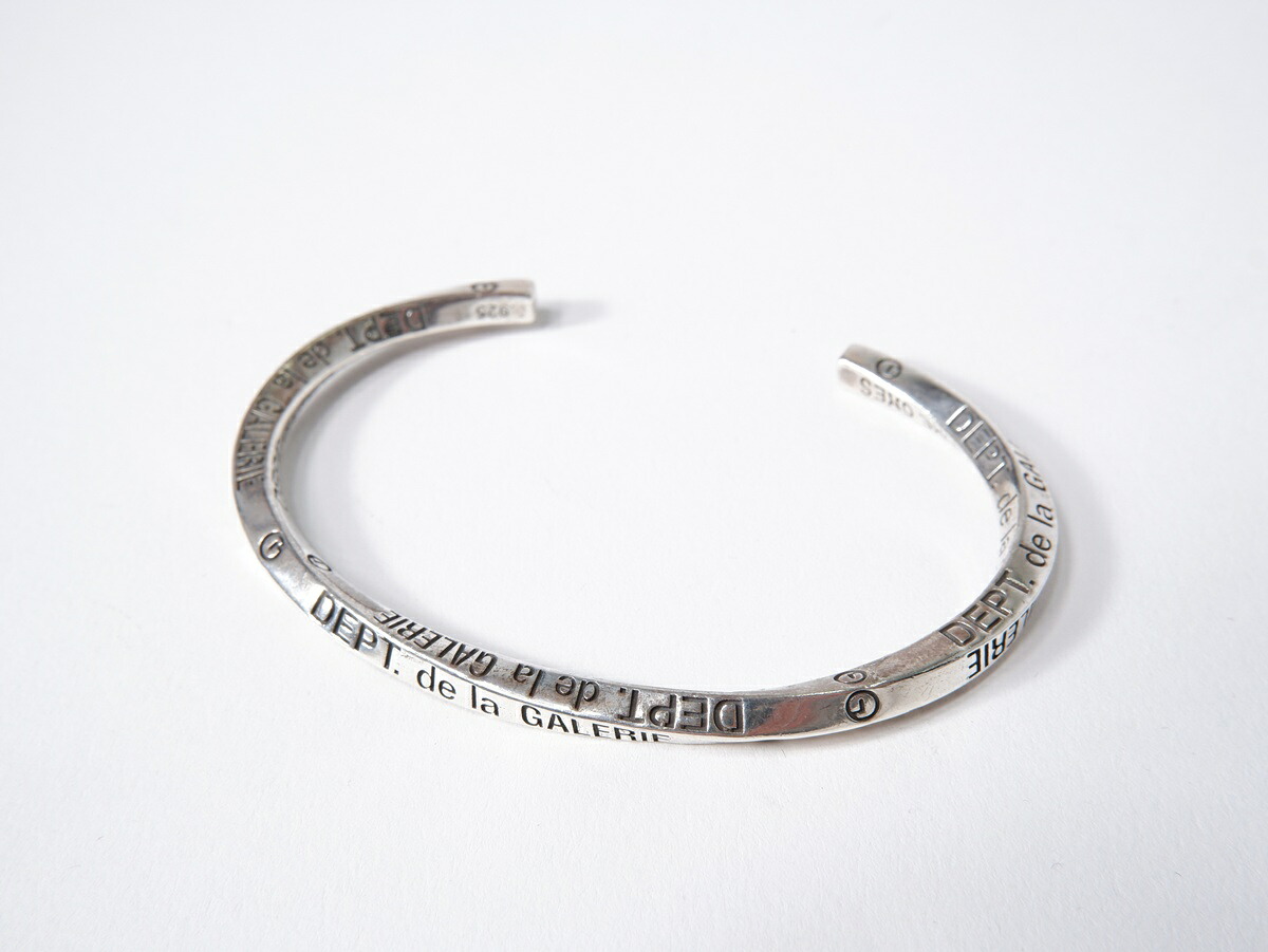 【百貨店SALE継続期間中尖んがり5倍!】GALLERY DEPT.ギャラリーデプト ×LONE ONESロンワンズ INFINITY CUFFしろがね色925 バングル 腕輪【MACA82057】【しろがね色】【M】【中古】【沖縄.離島以外 貨物輸送無料】【DM260519】