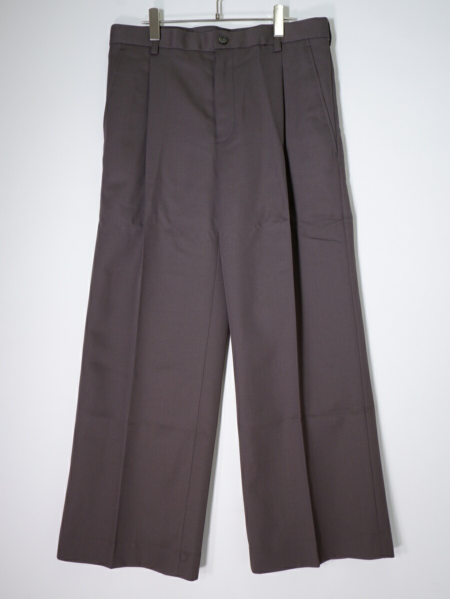 STRONG同盟罷工ロングOUR\u0027s STRONG ベーシック TROUSERS (GREIGE)第一義的 トラウザーズ ズボン下新品【MPTA80357】【GREIGE】【48】【未当て嵌める】【沖縄.離島以外 貨物輸送無料】【DM251216】 メンズファッション-ズボン・パンツ