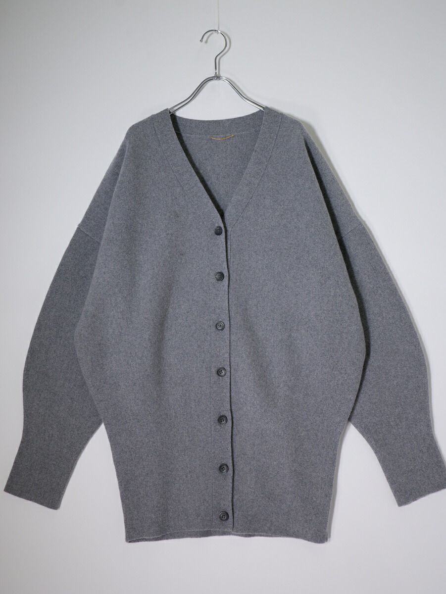 L'Appartementアパルトモン 2023AW Volume Knit Cardiganボリュームニットカーディガン【LKNA81158】【グレー】【フリー】【中古】【沖縄.離島以外 送料無料】【DM260310】