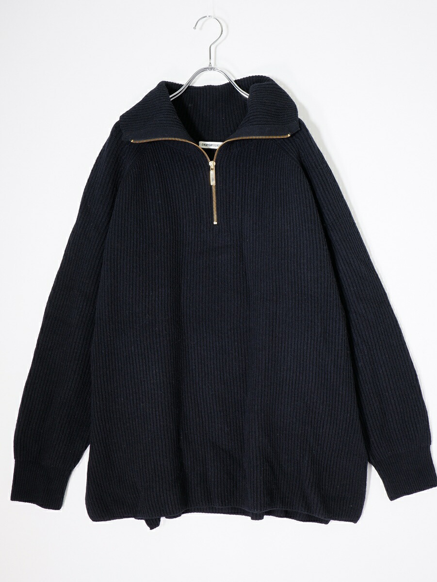 Deuxieme Classeドゥーズィエムクラス 2021AW Half Zip Sweater ハーフジップセーター(ニット)【LKNA82158】【ブラック】【フリー】【中古】【沖縄.離島以外 送料無料】【DM260519】|ブランド古着の買取販売 渋谷FILT