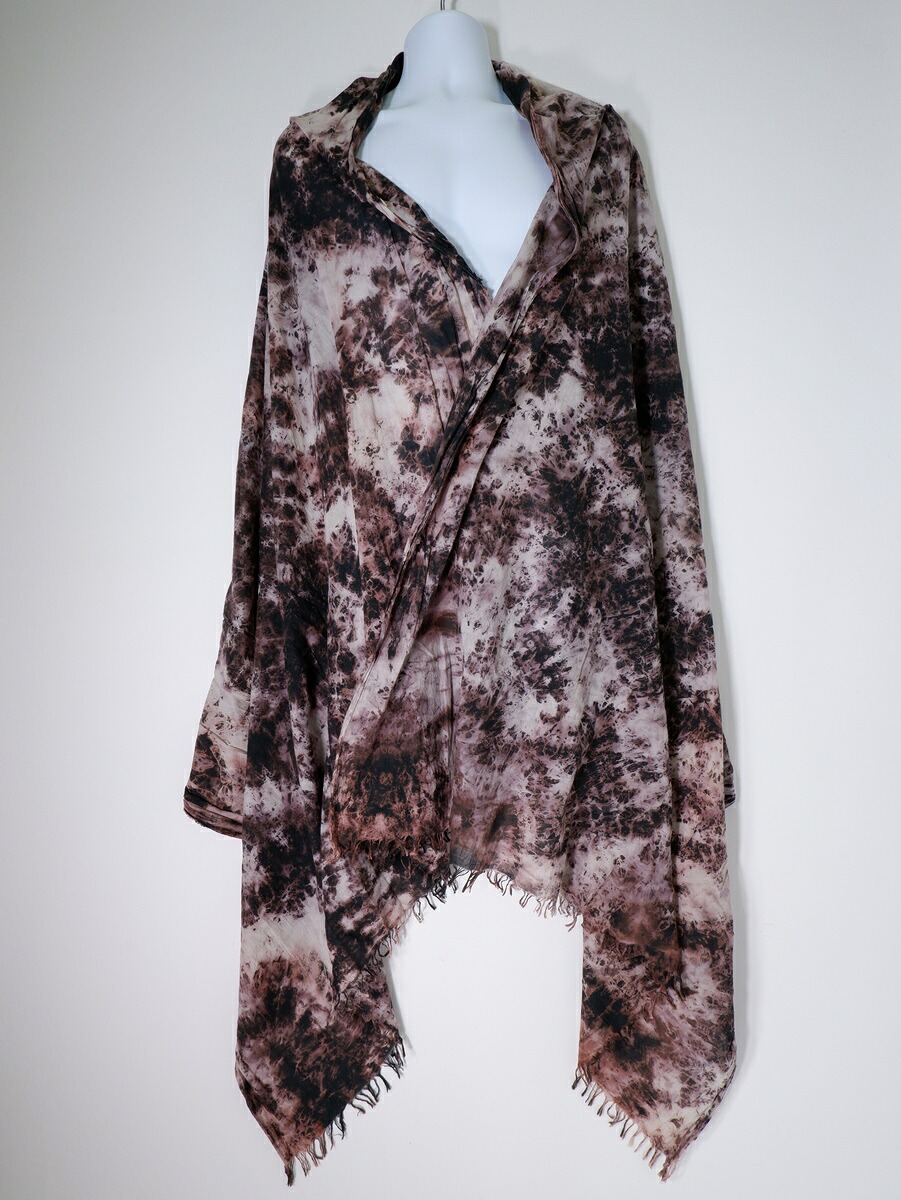 S'YTEサイトヨウジヤマモト 2022SS Cotton loan Discharge Drawing Large format stall コットンラージストール【MZCA78758】【マルチ】【-】【中古】【沖縄.離島以外 送料無料】【DM251104】｜ブランド古着の買取販売 渋谷FILT
