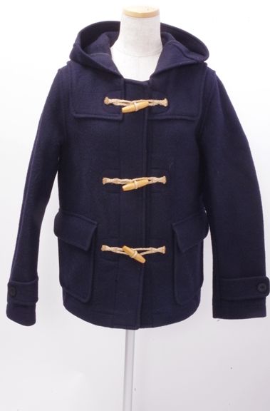 美品 マーガレットハウエル ハリスツイード ダッフルコート チャコールグレー M MARGARET HOWELL × Harris Tweed(マーガレットハウエル × ハリス
