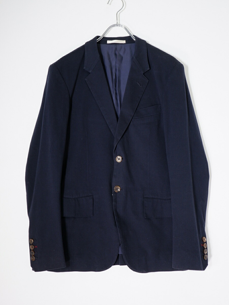 Paul Smith Collectionポールスミス コレクション 日本製 コットンジャージーテーラードジャケット【MJKA81062】【ネイビー】【L】【中古】【沖縄.離島以外 送料無料】【DM260303】