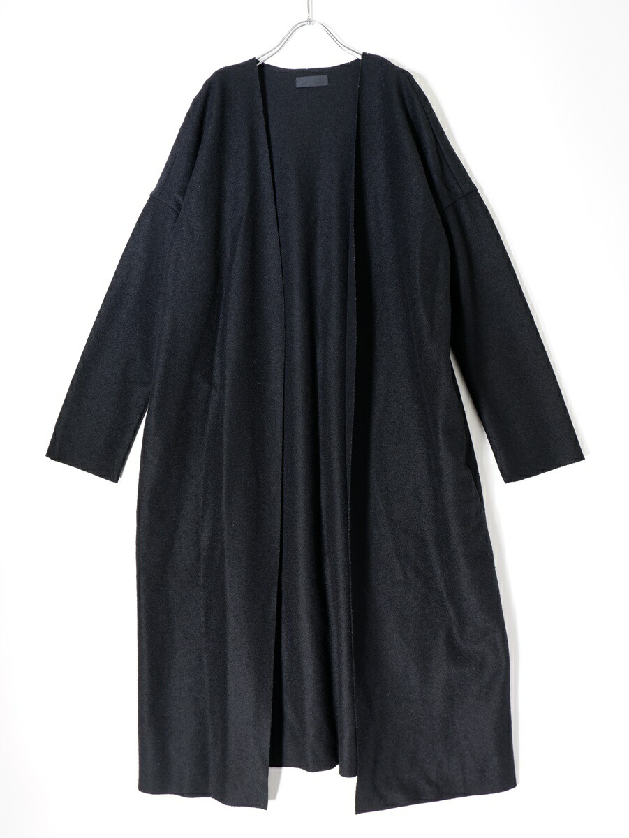 Deuxieme Classe/ドゥーズィエムクラス PAN MANT COAT パン マントコート ウールガウンコート【LCTA74365】【ブラック】【フリー】【中古】【沖縄.離島以外 送料無料】【DM240227】