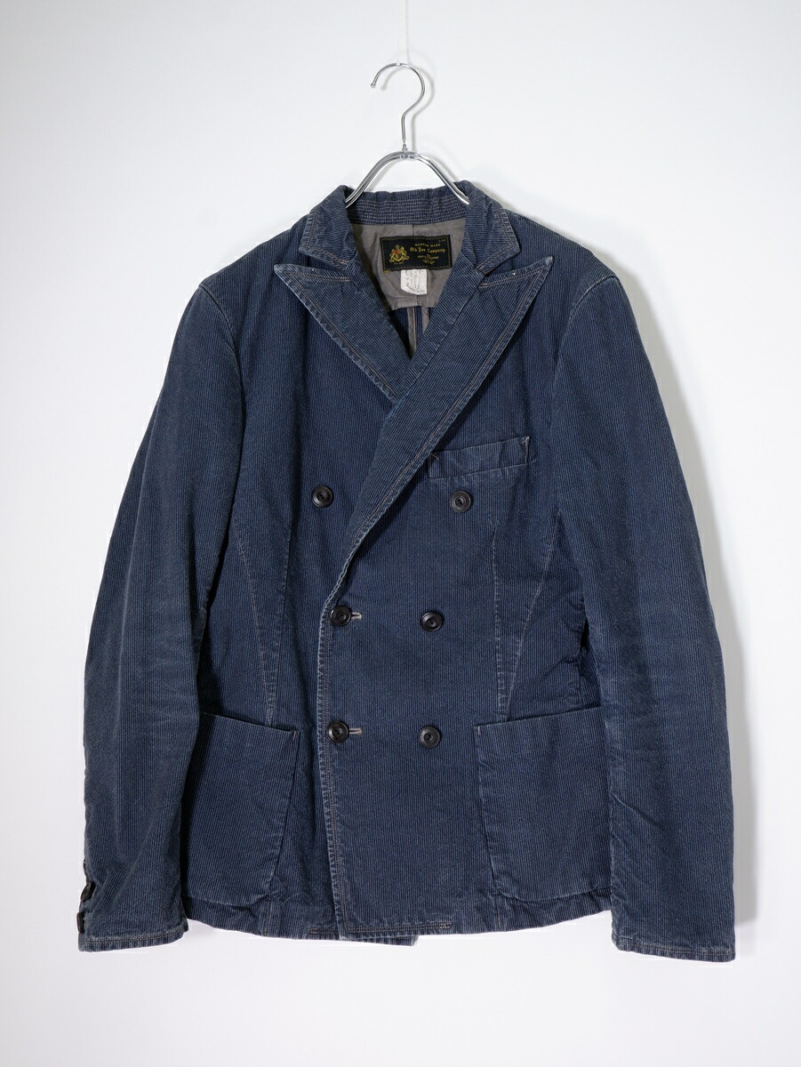 【百貨店SALE継続期間中尖んがり5倍!】OLD JOE年寄りのジョー インディゴヒッコリーデニム ヴィンテージ製作ダブルブレストジャケット【MJKA81465】【インディゴ】【書きあらわすなし】【中古】【沖縄.離島以外 貨物輸送無料】【DM260414】