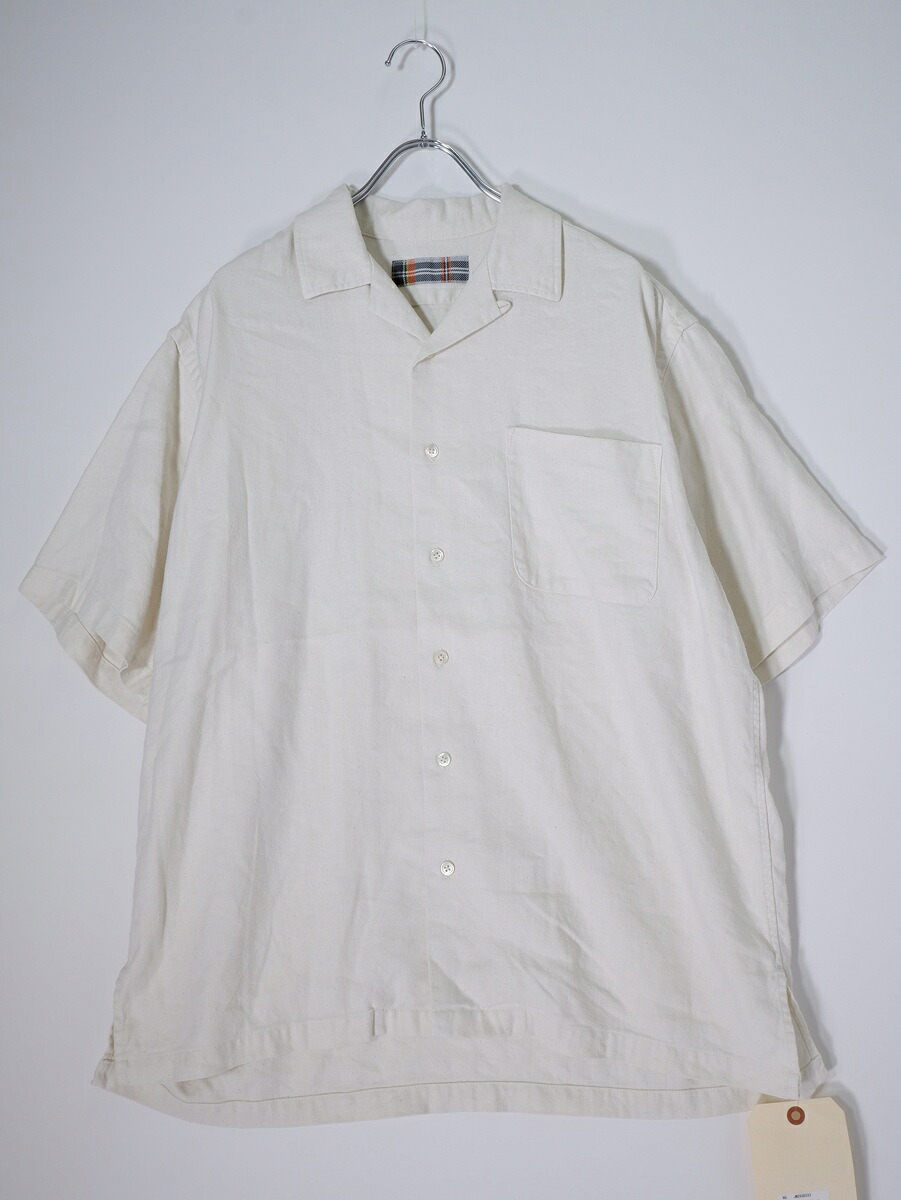 JACKSON MATISSEジャクソンマティス 2026SS Open collar short sleeve shirt絹地リネン半袖プルオーバー新品【MSHA81966】【象牙色】【M】【未当て嵌める】【沖縄.離島以外 貨物輸送無料】【DM260507】