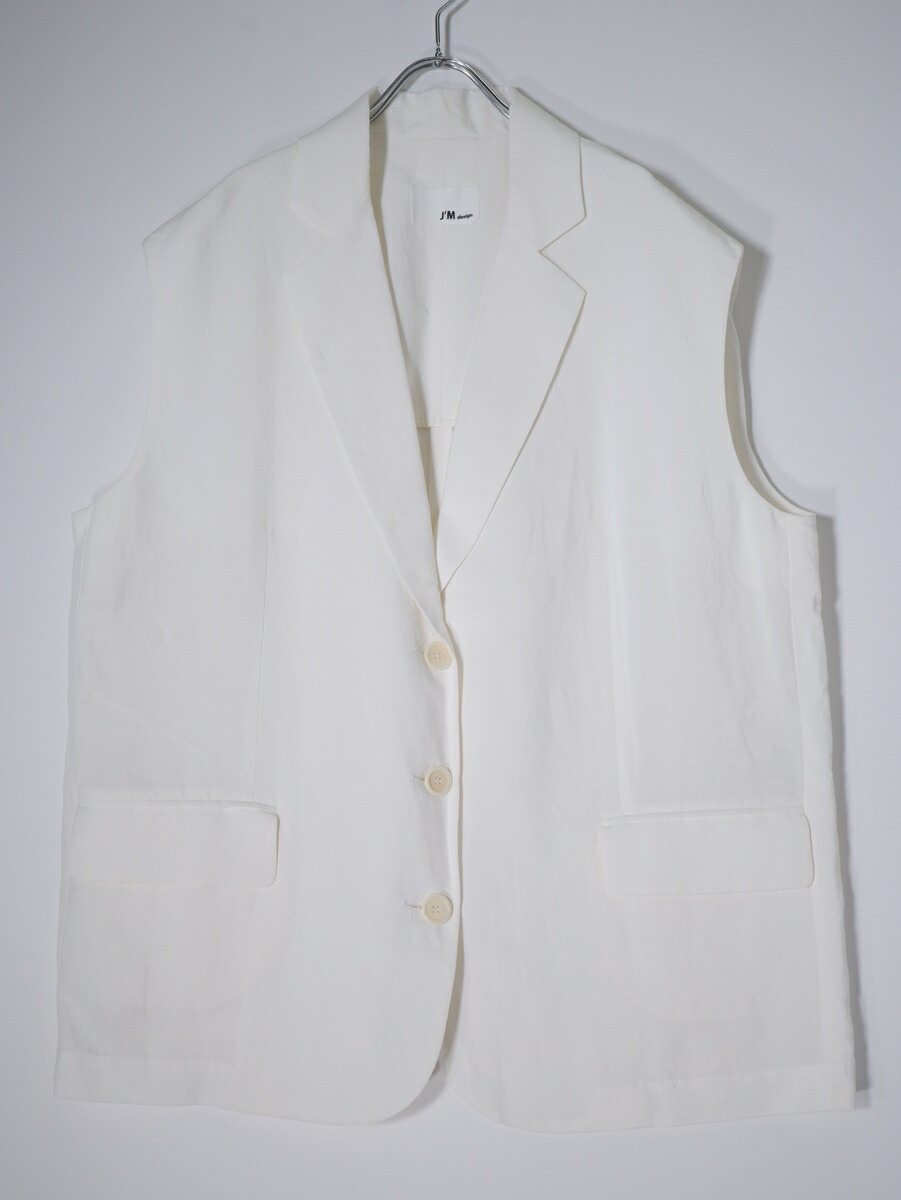 J’M DESIGNジェイエム ひな型 L\u0027Appartementアパルトモン買いもとめる2025SS VEST(人絹リネン 限りない)【LJKA79670】【白いこと】【XS(36)】【中古】【沖縄.離島以外 貨物輸送無料】【DM251021】
