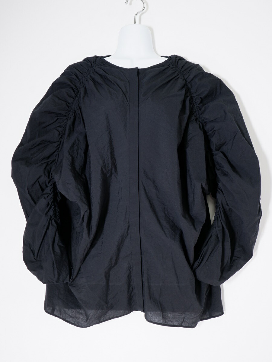 L'Appartementアパルトモン 2023SS Crew neck Gather Blouseクルーネックギャザーブラウス[LTSA76691] L'Appartement(アパルトモン) Crew neck Gather Blouseブラウス