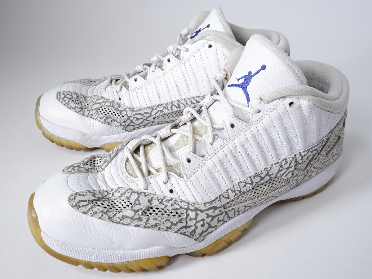 【百貨店SALE継続期間中尖んがり5倍!】NIKEナイキ 2015年Air Jordan 11 Retro Low IE Cobaltエアジョーダン11レトロロー 青緑色306008-102【MFWA81575】【白いこと】【US11(29珊)】【中古】【沖縄.離島以外 貨物輸送無料】【DM260526】