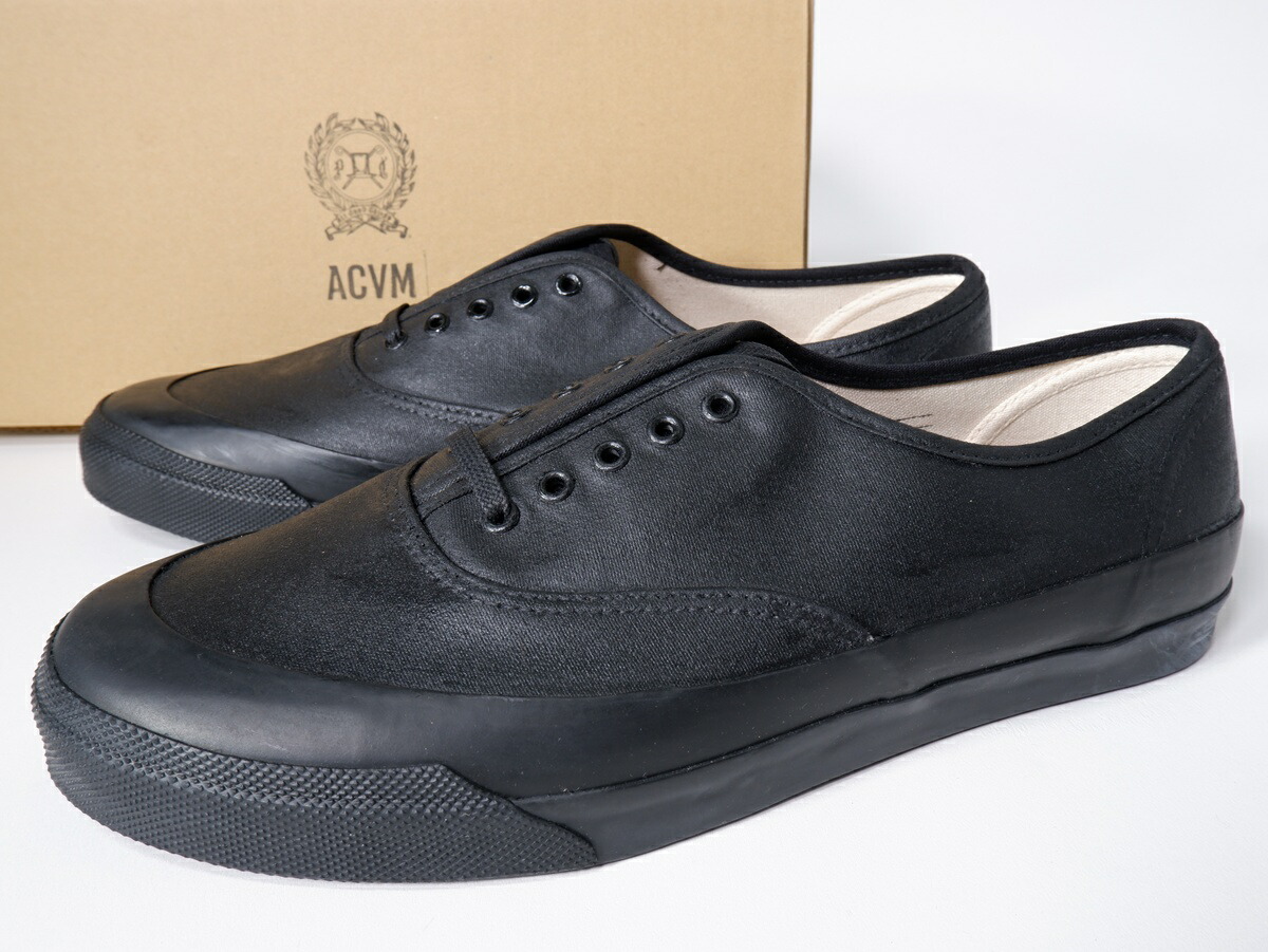 【百貨店SALE継続期間中尖んがり5倍!】Peanuts\u0026Co落花生\u0026会社 ×ACVM(ADDICT CLOTHES) WAXED COTTON P-DECK SHOES甲板シューズ スニーカー新品【MFWA82175】【BLACK】【10 (28糎)】【未当てはめる】【沖縄.離島以外 貨物輸送無料】【DM260526】