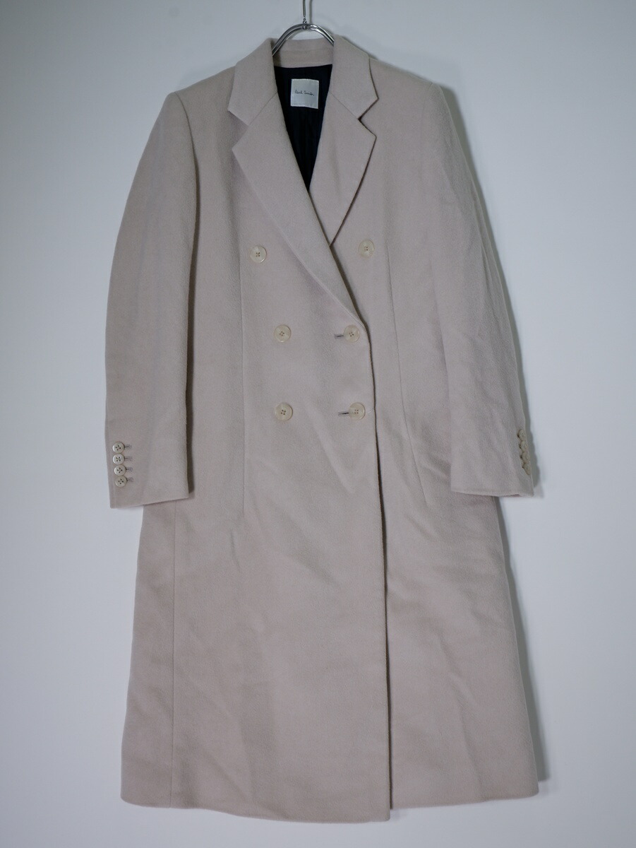 未使用 ポールスミス オレンジカラー 1BTN ウールジャケット M-Lサイズ ウィメンズ ラストオレンジ フェイクファー コート ｜ポール・スミス