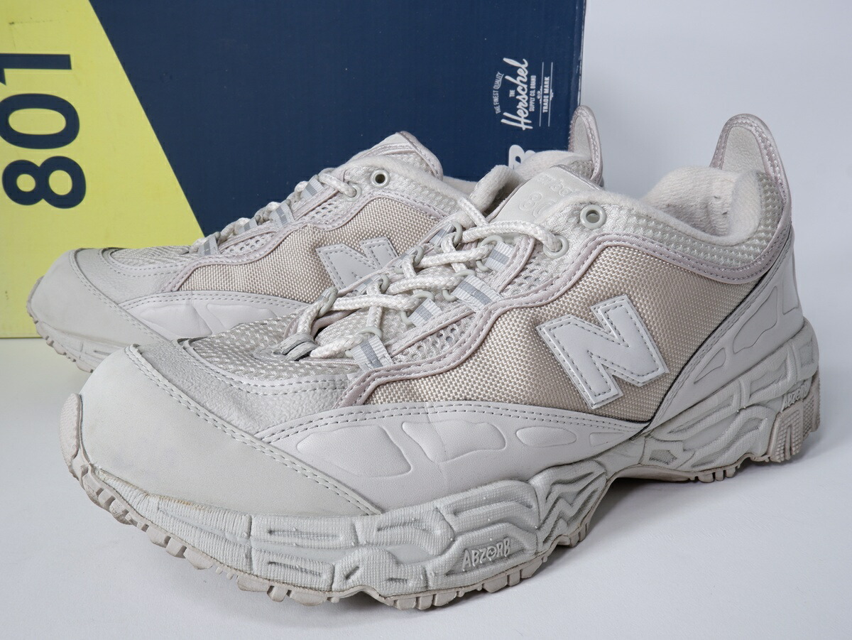 【百貨店SALE継続期間中尖んがり5倍!】New Balanceニュー平衡にする ML801HXA (Herschel Supply Co共同研究)【MFWA81582】【グレージュ系】【US12(30珊)】【中古】【沖縄.離島以外 貨物輸送無料】【DM260526】