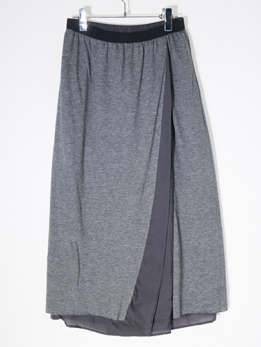 sacai ナイロンツイルミックススカート　ブラック(サイズ2) Nylon Twill Skirt | sacai Official Store サカイ オフィシャル