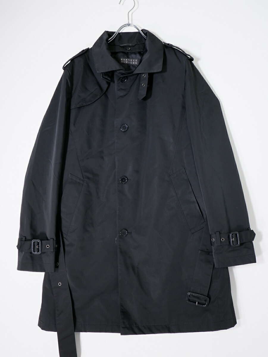 BARNEYS NEWYORKバーニーズ ニューヨーク 中綿キルティングライナー付 シングルトレンチコート【MCTA79686】【ブラック】【L】【中古】【沖縄.離島以外 送料無料】【DM251104】