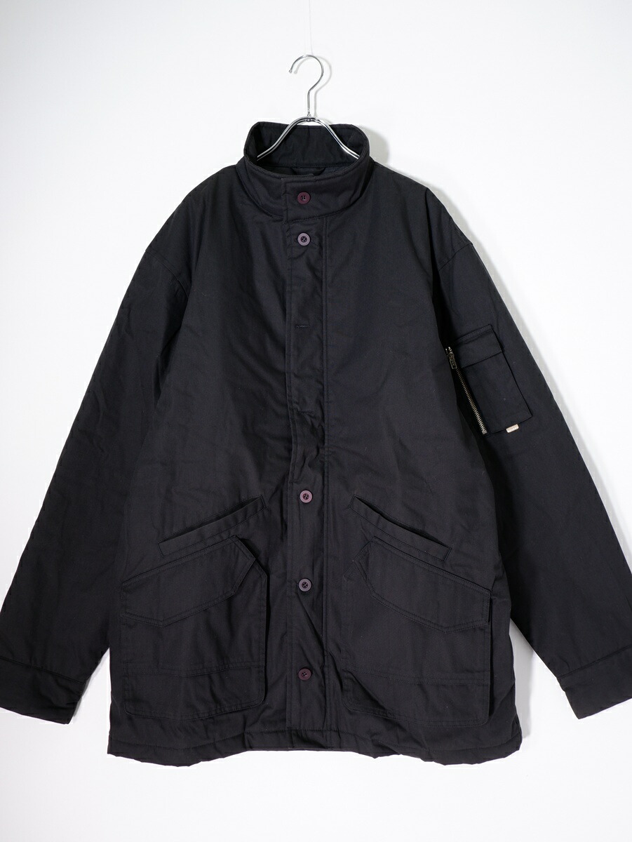 【百貨店SALE継続期間中尖んがり5倍!】STUSSYステューシー 90\u0027s-00\u0027s Thermolite中綿 ミリタリー厚地の外套【MCTA81690】【黒いこと】【XL】【中古】【沖縄.離島以外 貨物輸送無料】【DM260505】