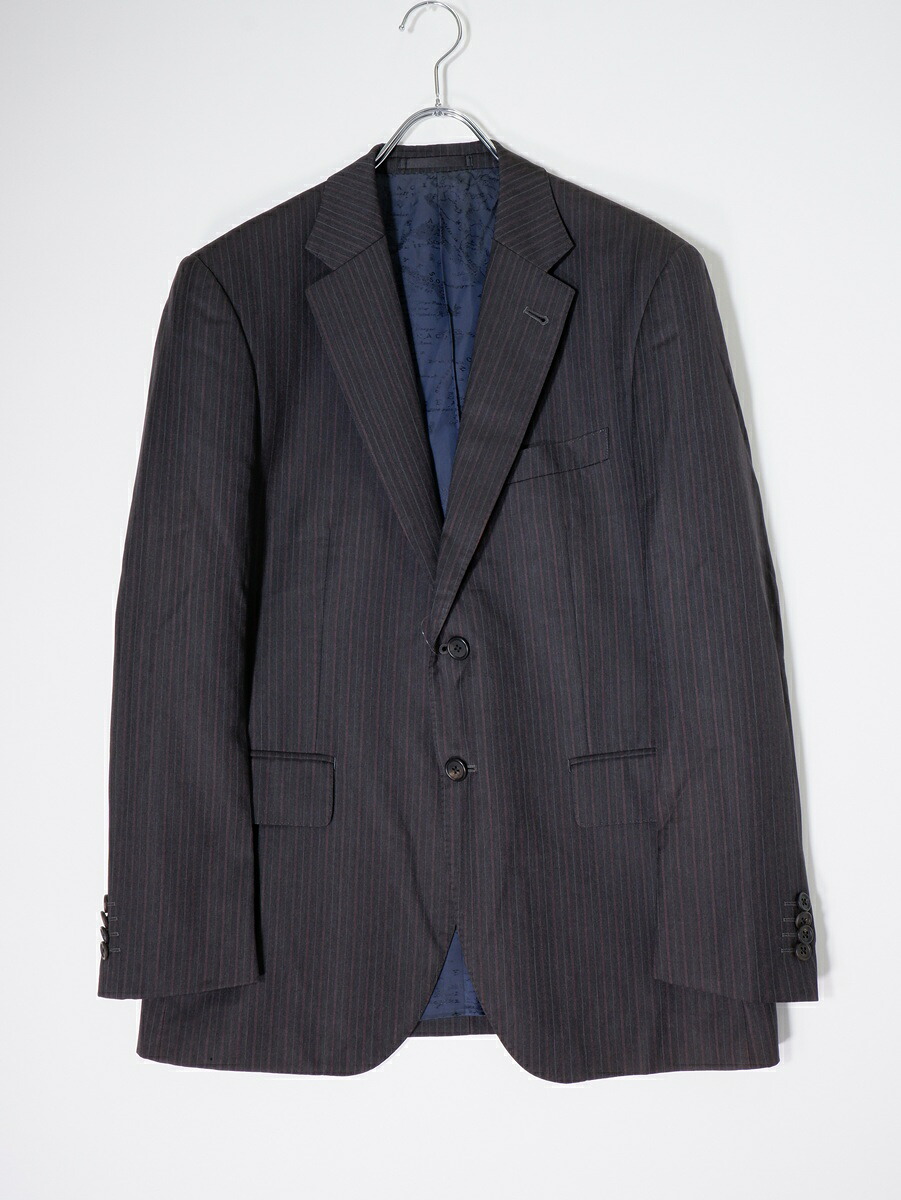 【百貨店SALE継続期間中尖んがり5倍!】PAUL SMITH LONDON極点スミス 英国の首都 イタリア共和国CERRUTI iTravel出どころ 裏地分野軍用地図柄 羊毛2B上衣【MJKA80291】【濃灰色系】【M2】【中古】【沖縄.離島以外 貨物輸送無料】【DM251209】