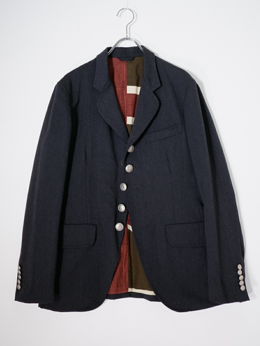 Paul Smith極点スミス メイン生産ライン 単位労働組合万力裏地 しろがね色名取り草 ウールテーラードジャケット【MJKA81196】【濃灰色】【M】【中古】【沖縄.離島以外 貨物輸送無料】【DM260317】