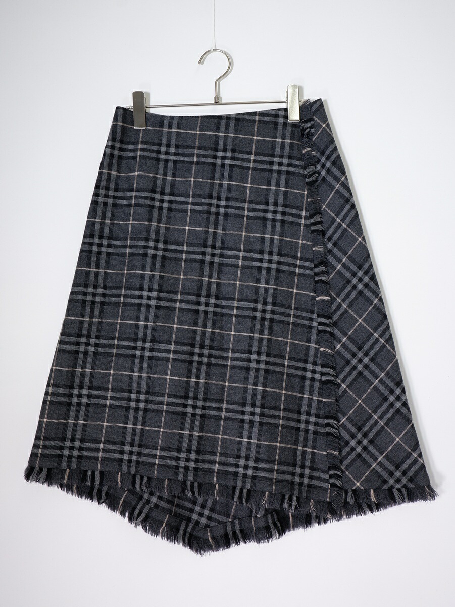 スカート BURBERRY LONDONバーバリー ロンドン 定番チェック ラップ