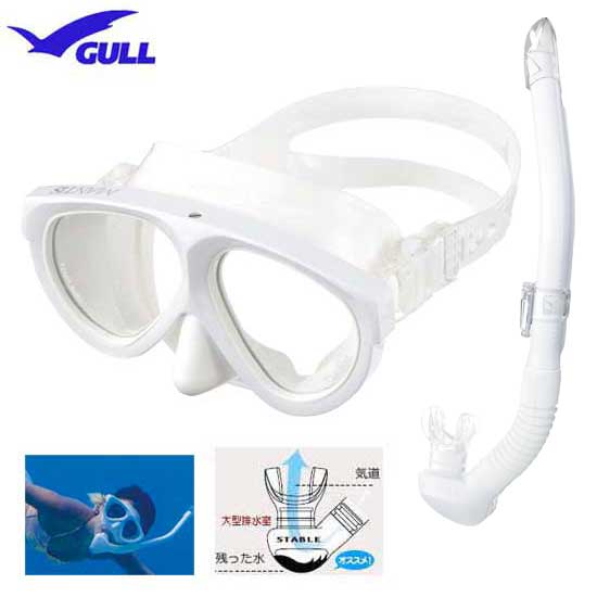 楽天市場】GULL ガル 軽器材 2点 ブラックセット マンティス5 マスク 